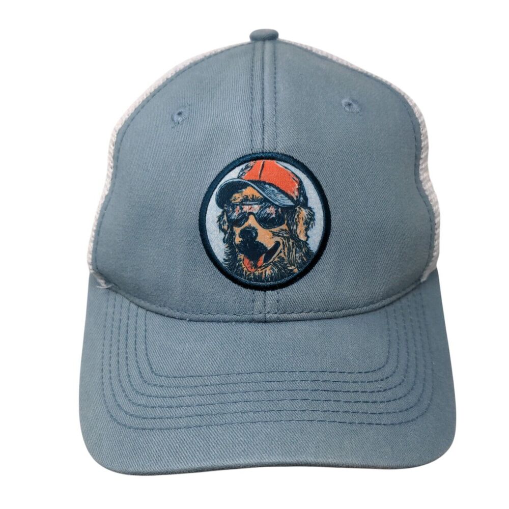 Golden Retriever Pop Art Snapback Trucker Hat Blue OS Mesh Back Southern Lure